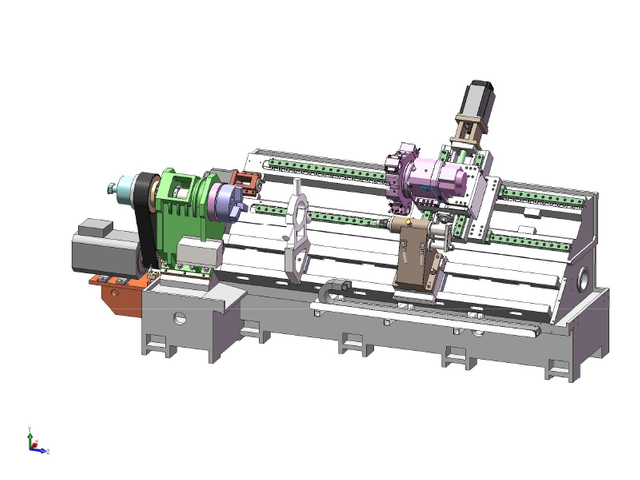 HTB5150 Lit incliné CNC Lathe